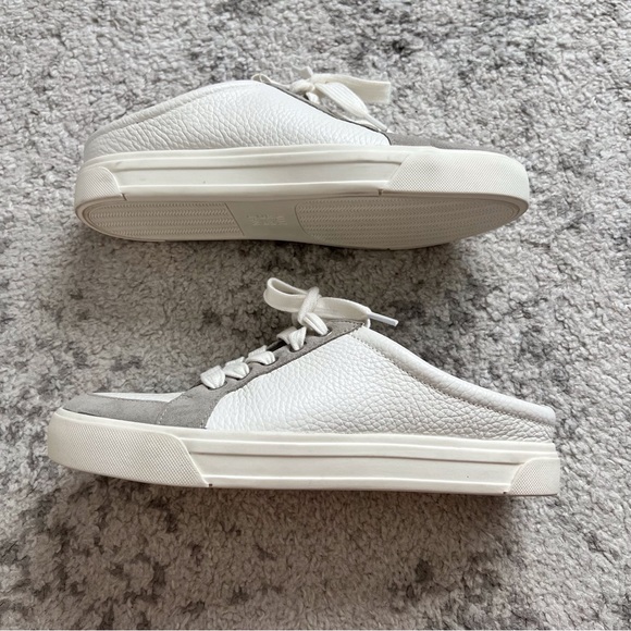 Naturalizer Women’s Slip-on Shoes Adria White Leather Tan Suede Casual Size 7.5 - Picture 6 of 8